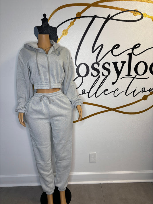 crop top lounge set